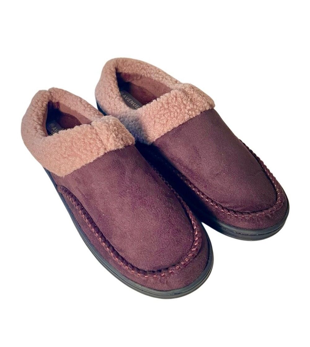 Avenue Mens Memory Foam Slippers Size 10